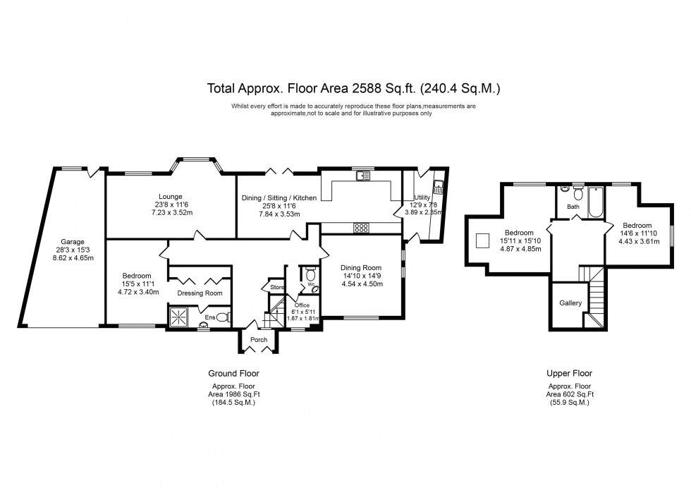 Floorplan for Prescot Road, Aughton