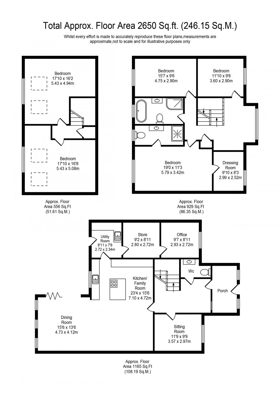 Floorplan for Moss Lane, Bickerstaffe