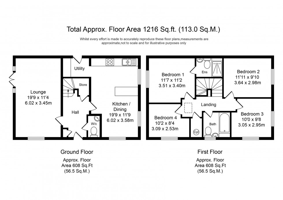 Floorplan for High Grove Park, Ormskirk