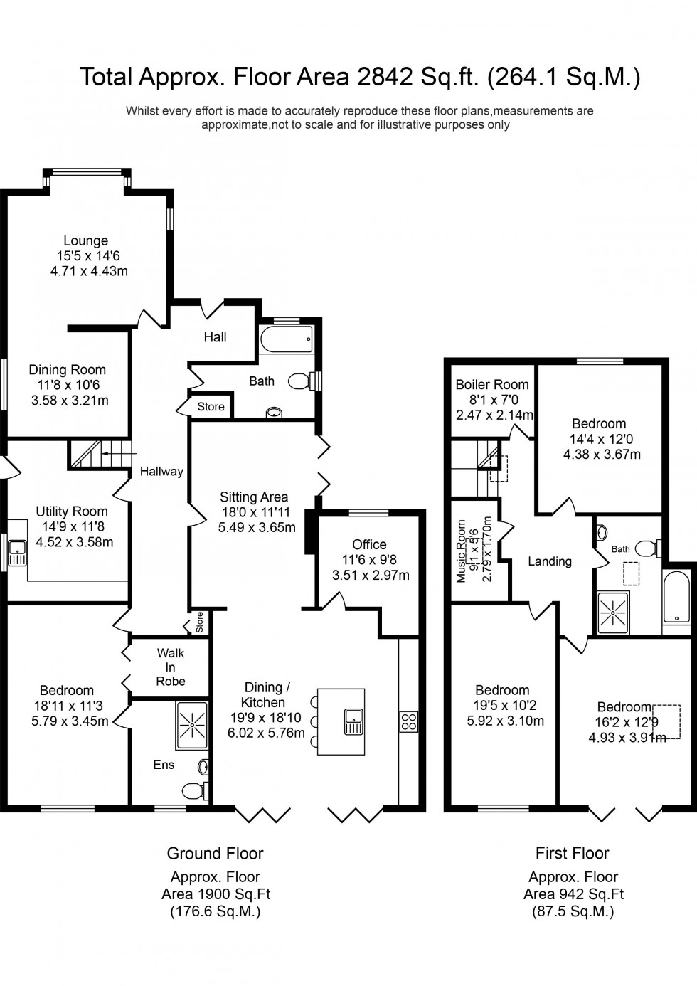 Floorplan for Swanpool Lane, Aughton