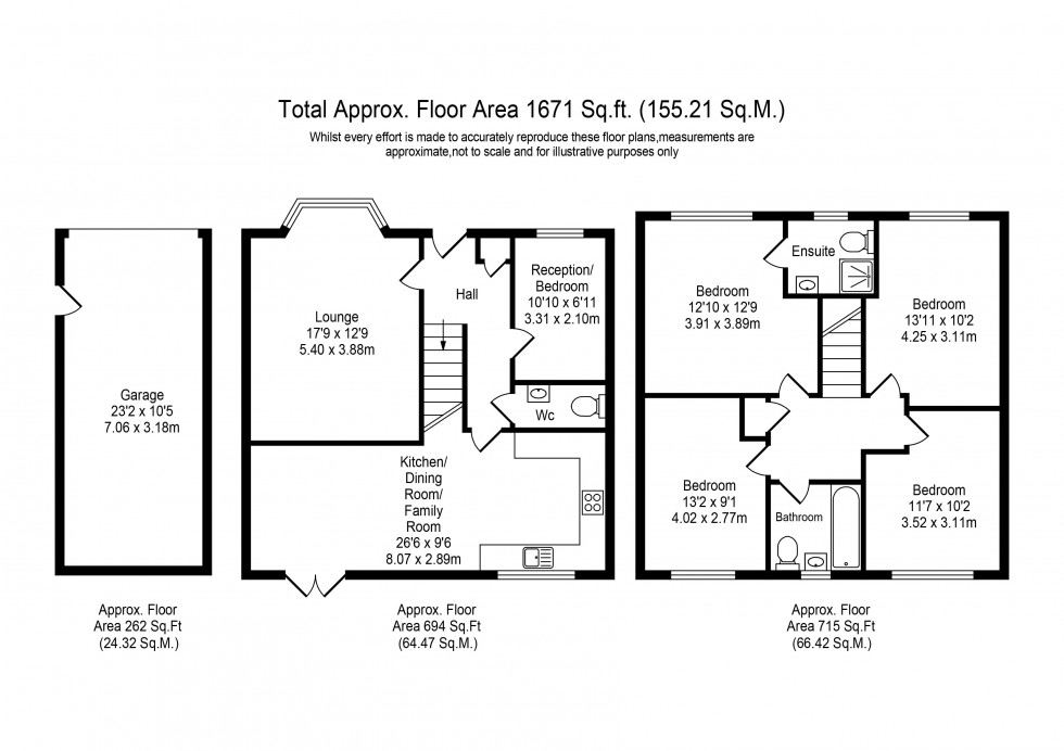 Floorplan for Folly View Grove, Burscough