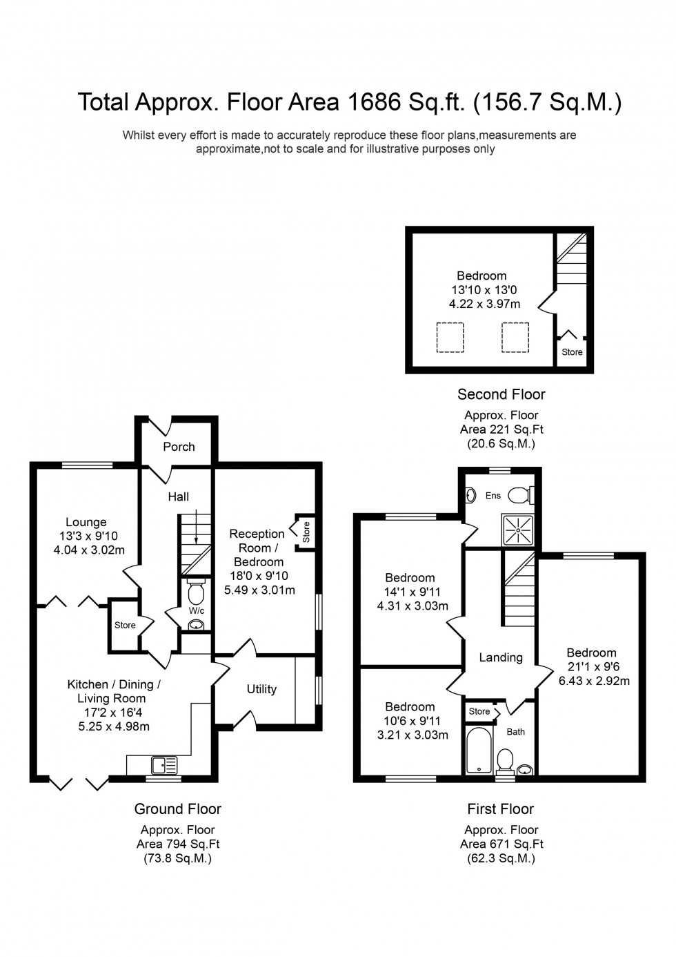 Floorplan for Southport Road, Lydiate