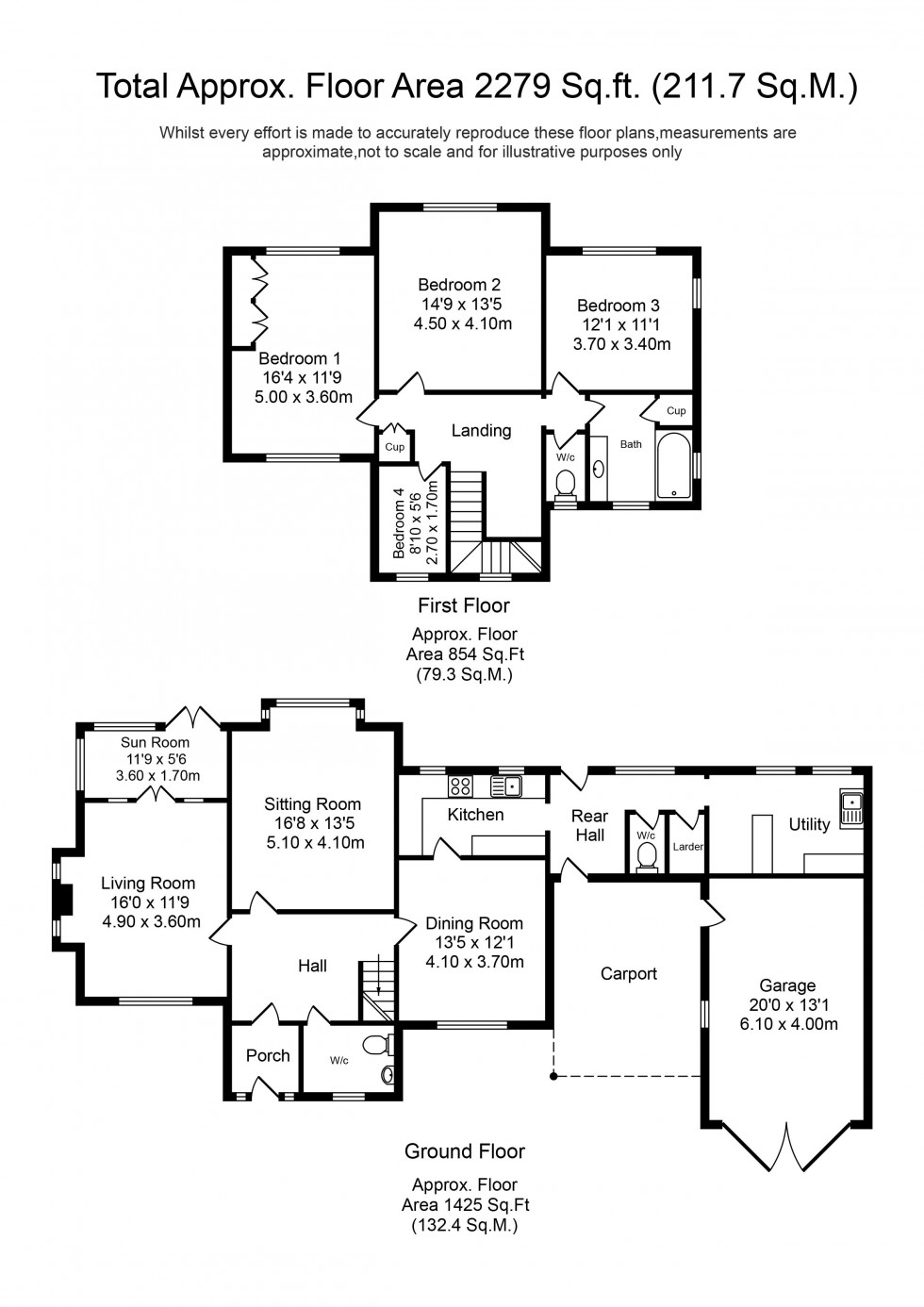 Floorplan for Melling Lane, Maghull