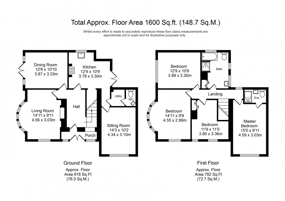 Floorplan for Rosehill Drive, Aughton