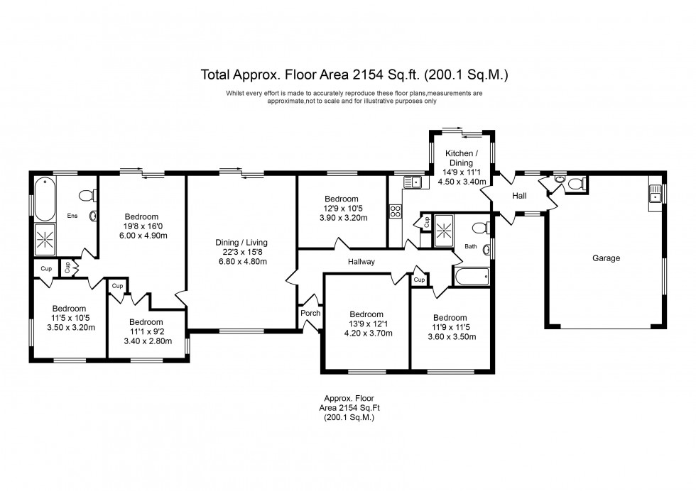 Floorplan for Church Lane, Lydiate