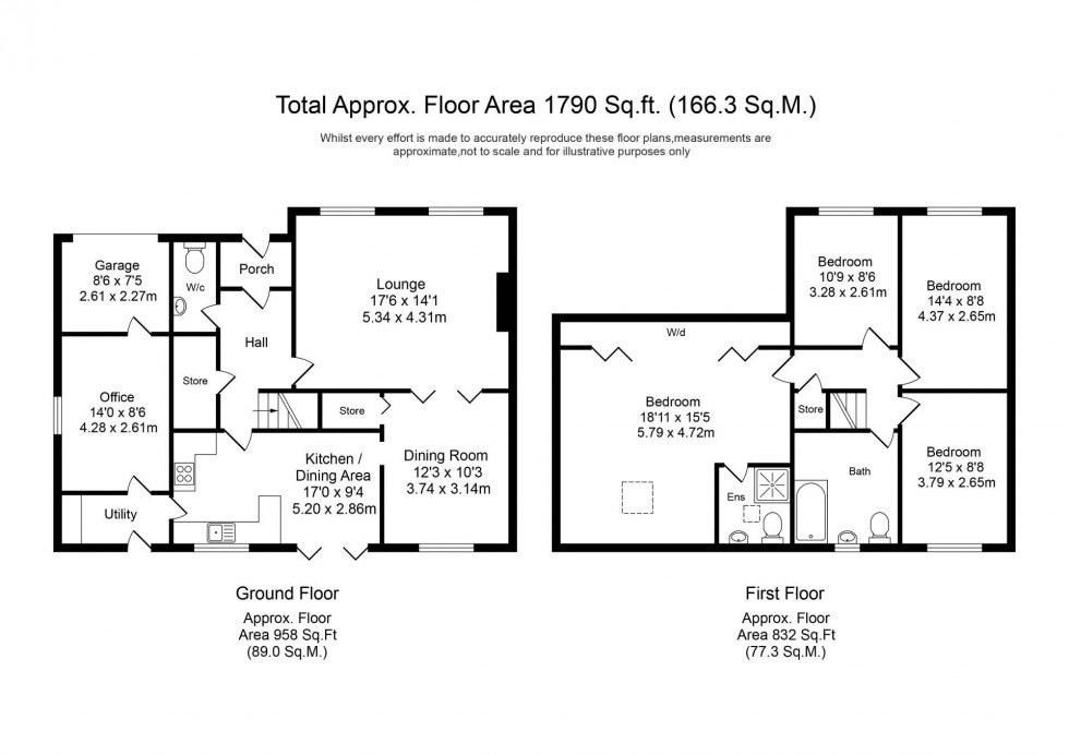 Floorplan for Moorfield Lane, Scarisbrick