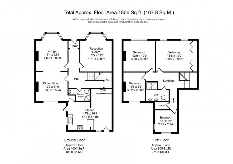 Floorplan for Linaker Street, Southport