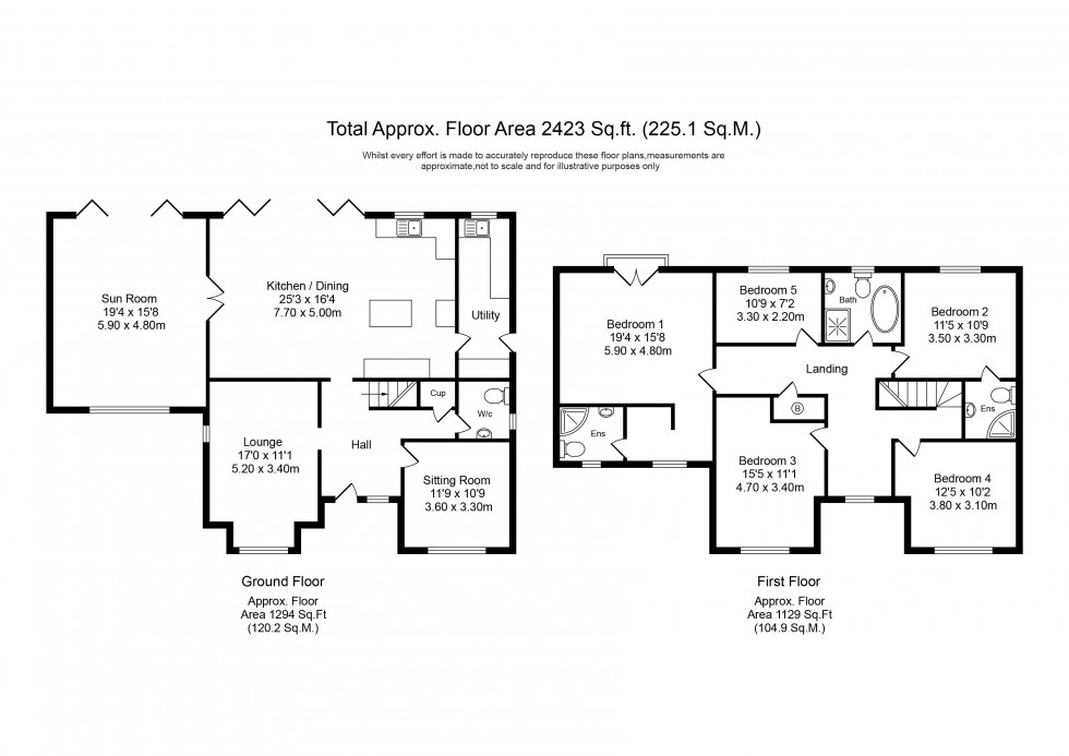 Floorplan for Southport Road, Lydiate