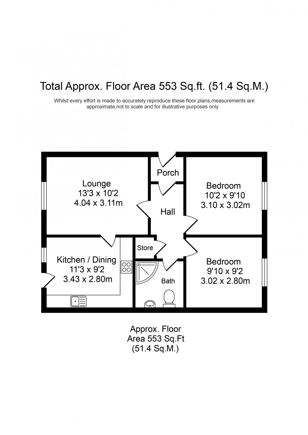 Floorplan for Drummond Road, Crosby