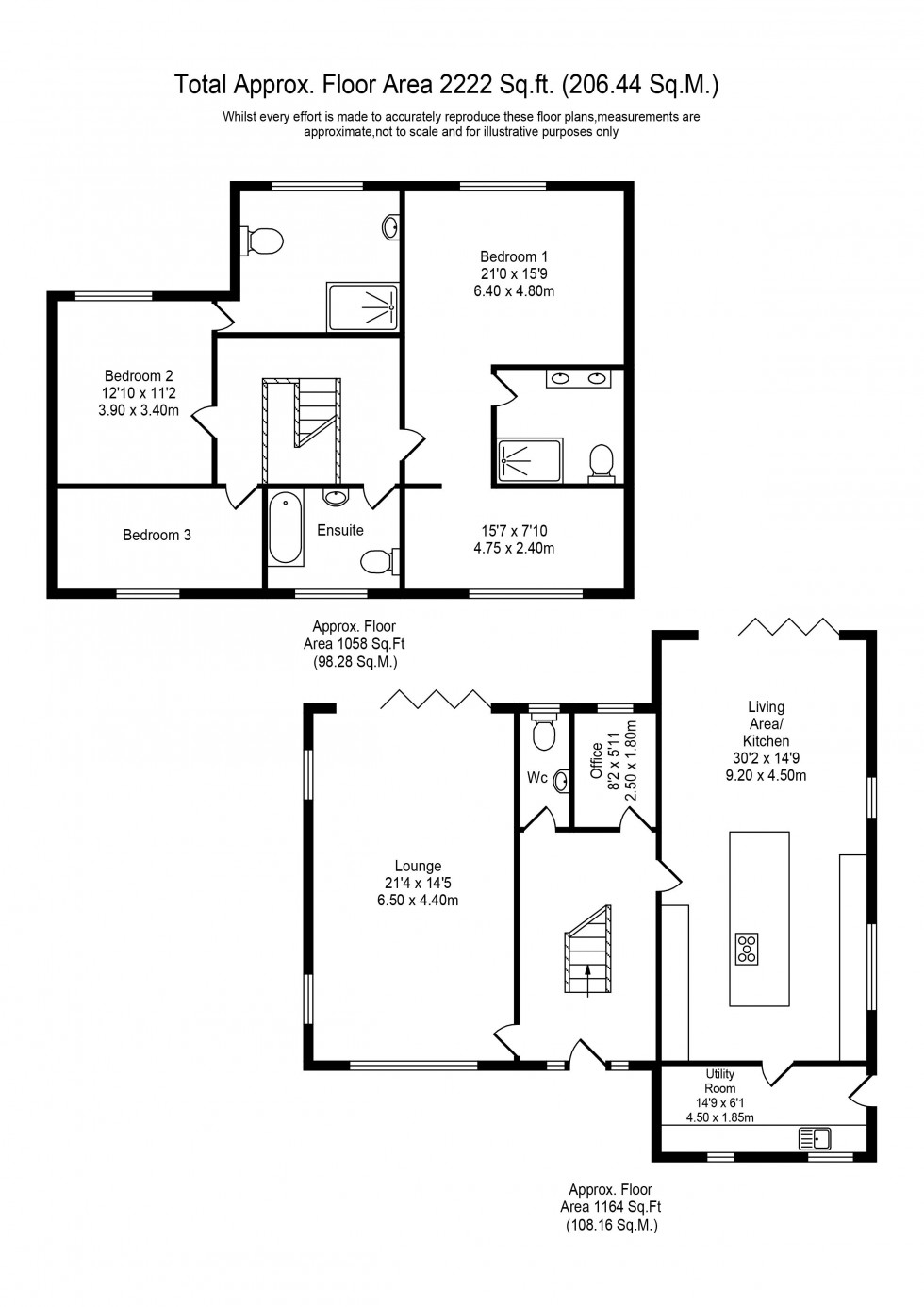 Floorplan for Preston Road, Charnock Richard