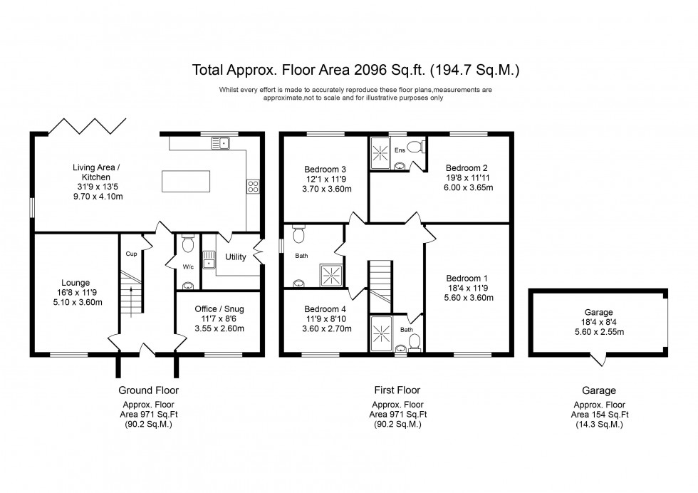 Floorplan for Plot 9 Hunters Lodge Preston Road Charnock Richard PR7 5LH