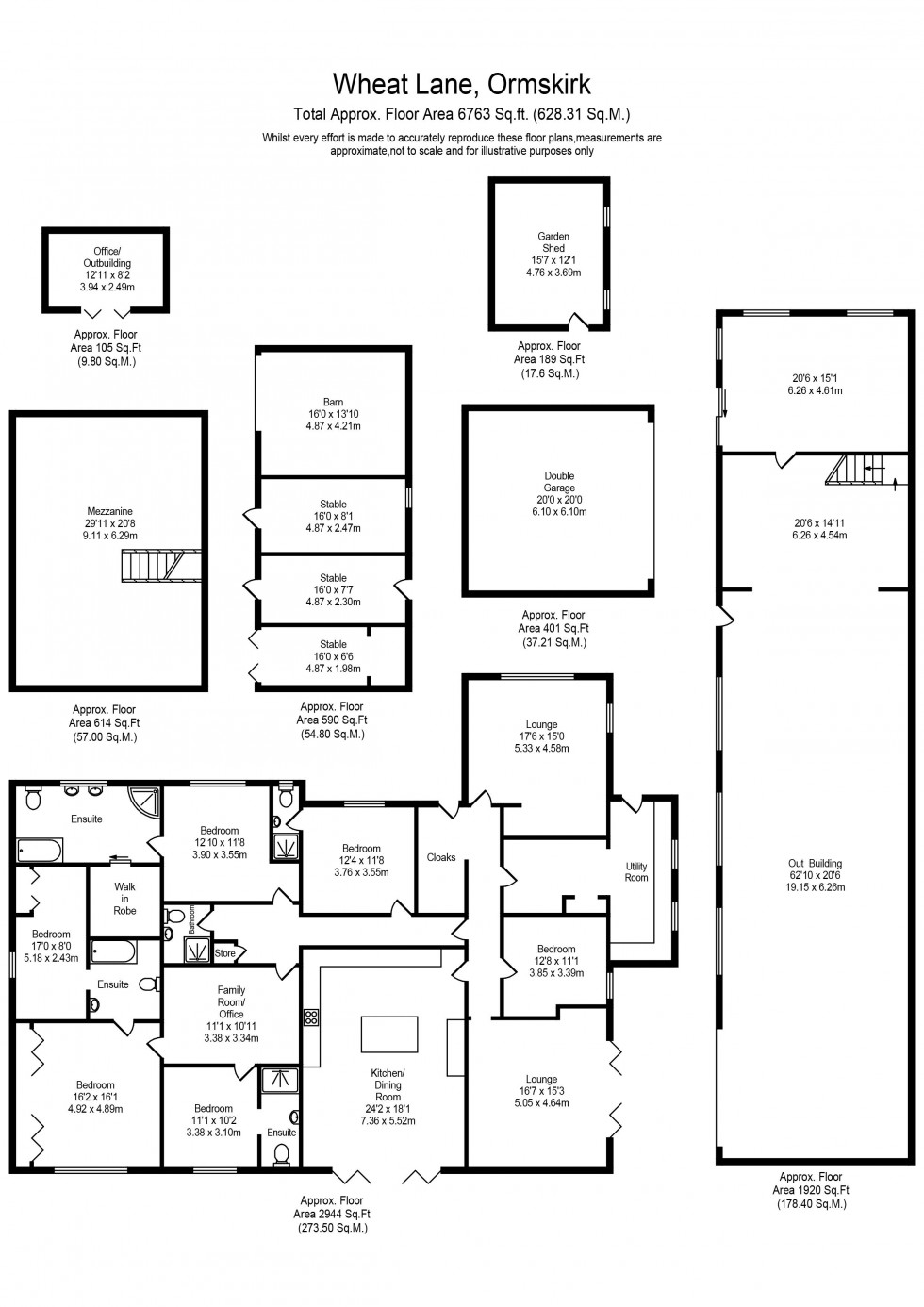 Floorplan for Wheat Lane, Lathom