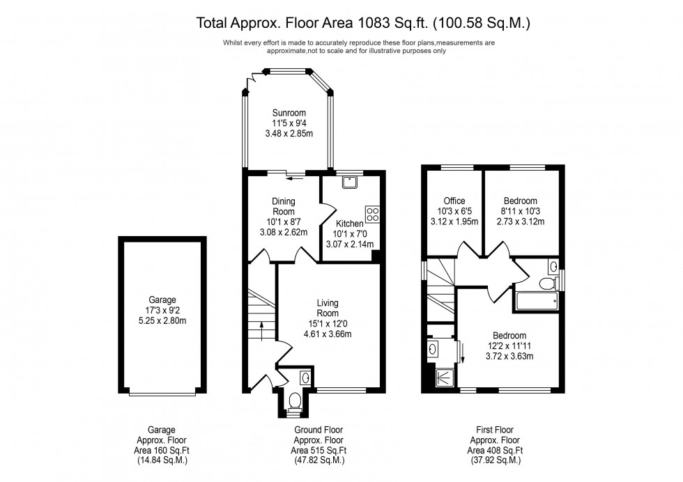 Floorplan for Vicarage Gardens, Burscough