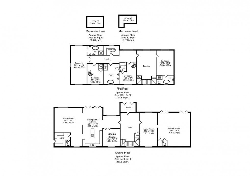 Floorplan for Butchers Lane, Aughton