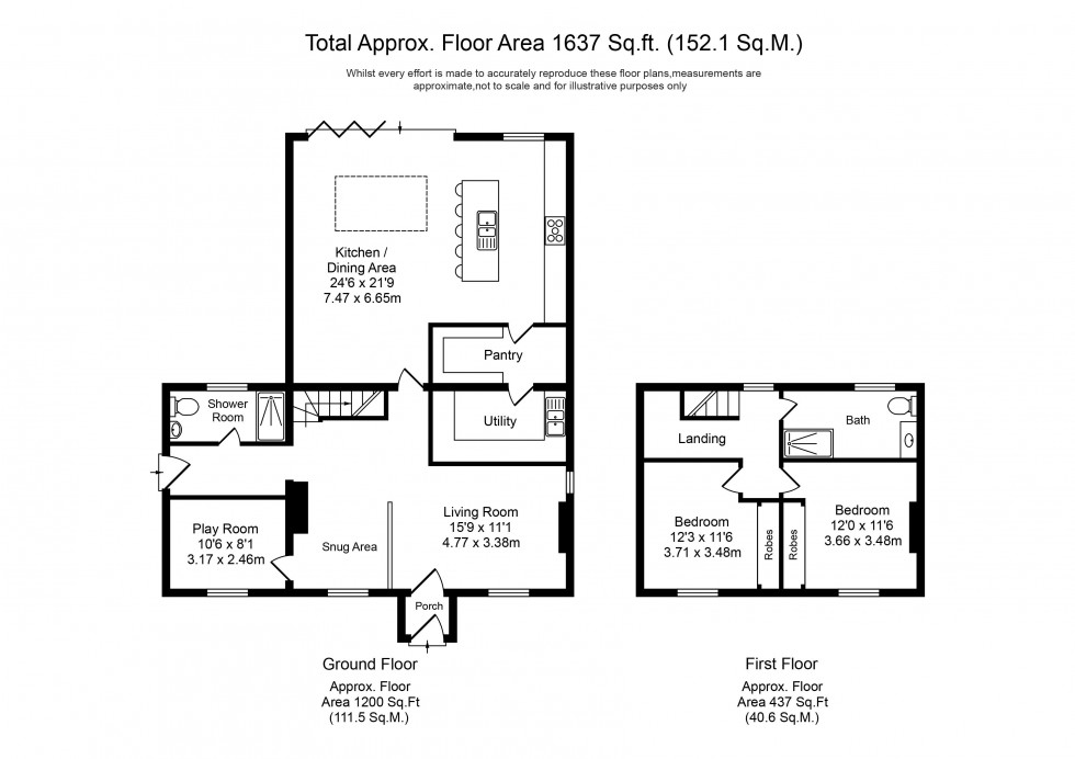 Floorplan for Merscar Lane, Scarisbrick