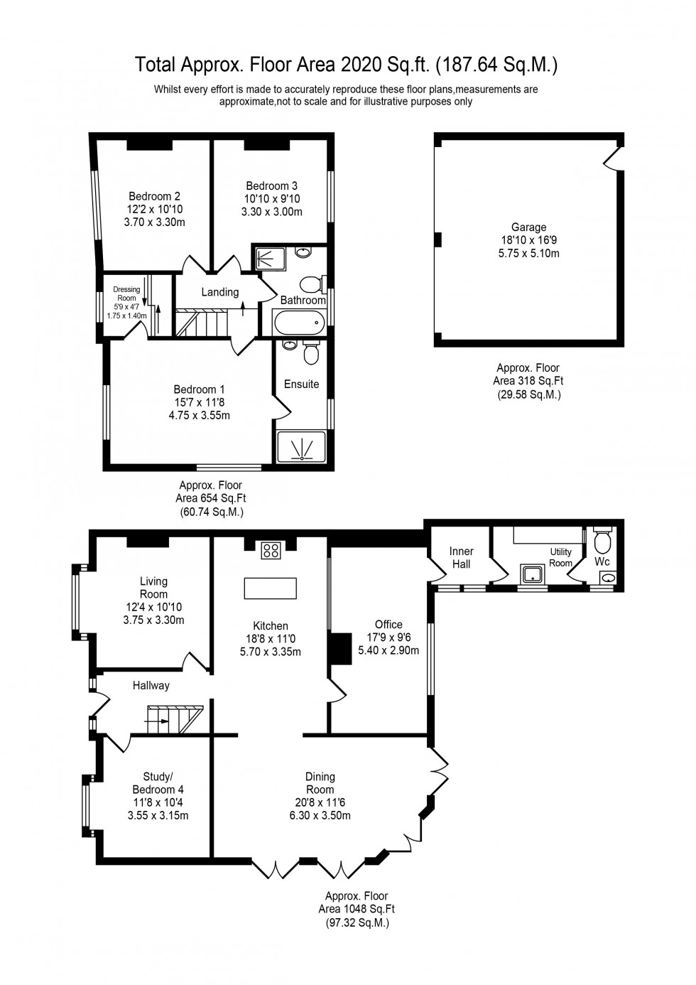 Floorplan for Higher Lane, Dalton