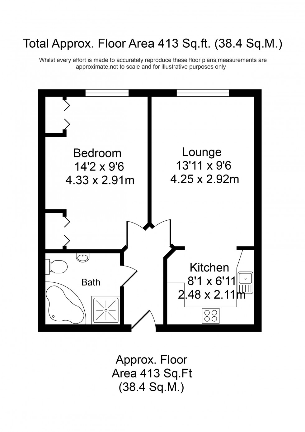 Floorplan for The Ridings, Southport
