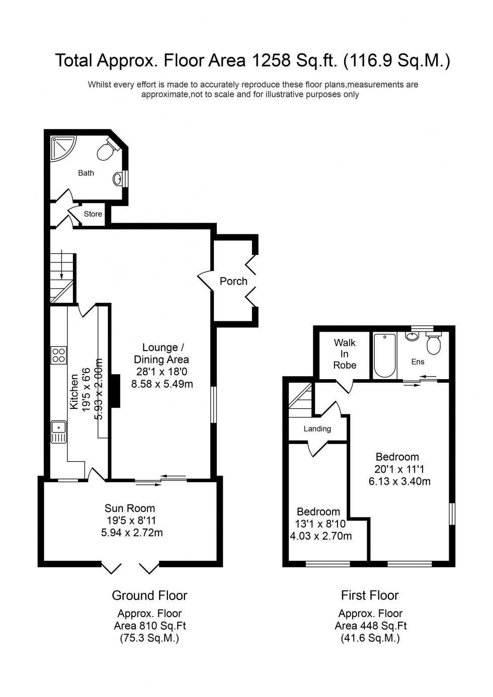 Floorplan for Gloucester Road, Southport