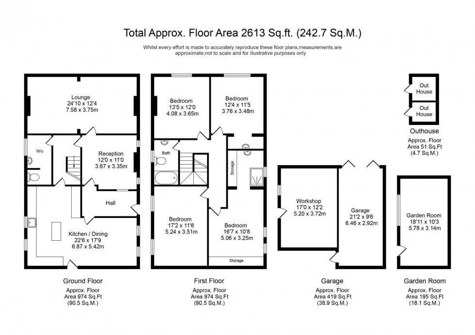 Floorplan for Pinfold Lane, Scarisbrick