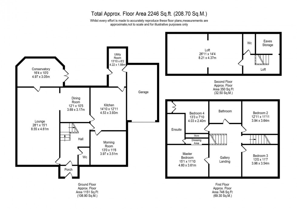 Floorplan for Elmers Green, Skelmersdale