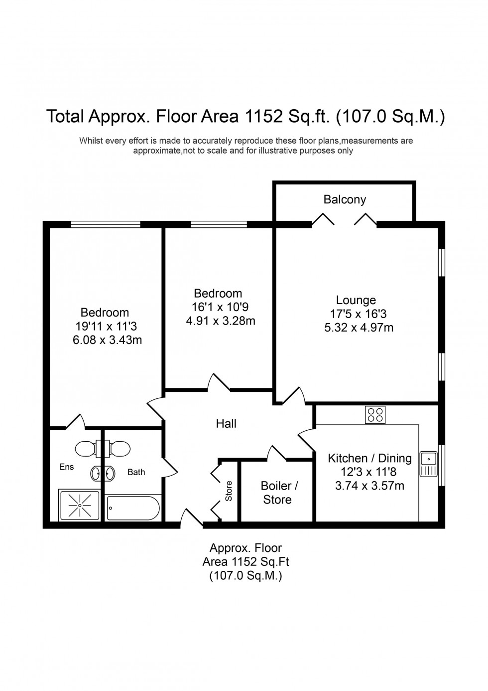 Floorplan for Aughton Park Drive, Aughton