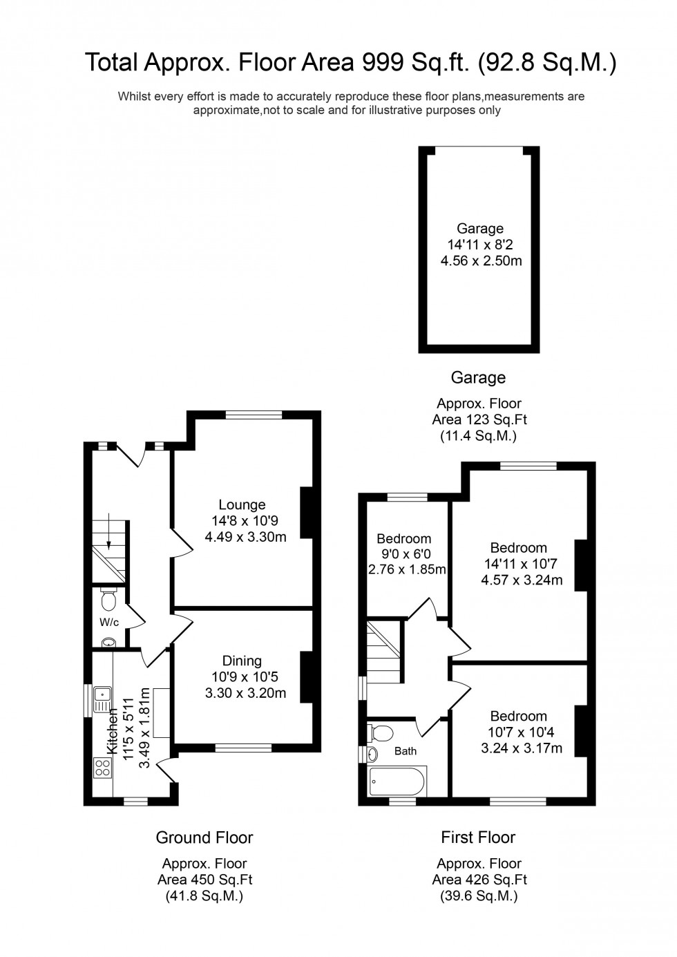 Floorplan for Colinmander Gardens, Ormskirk