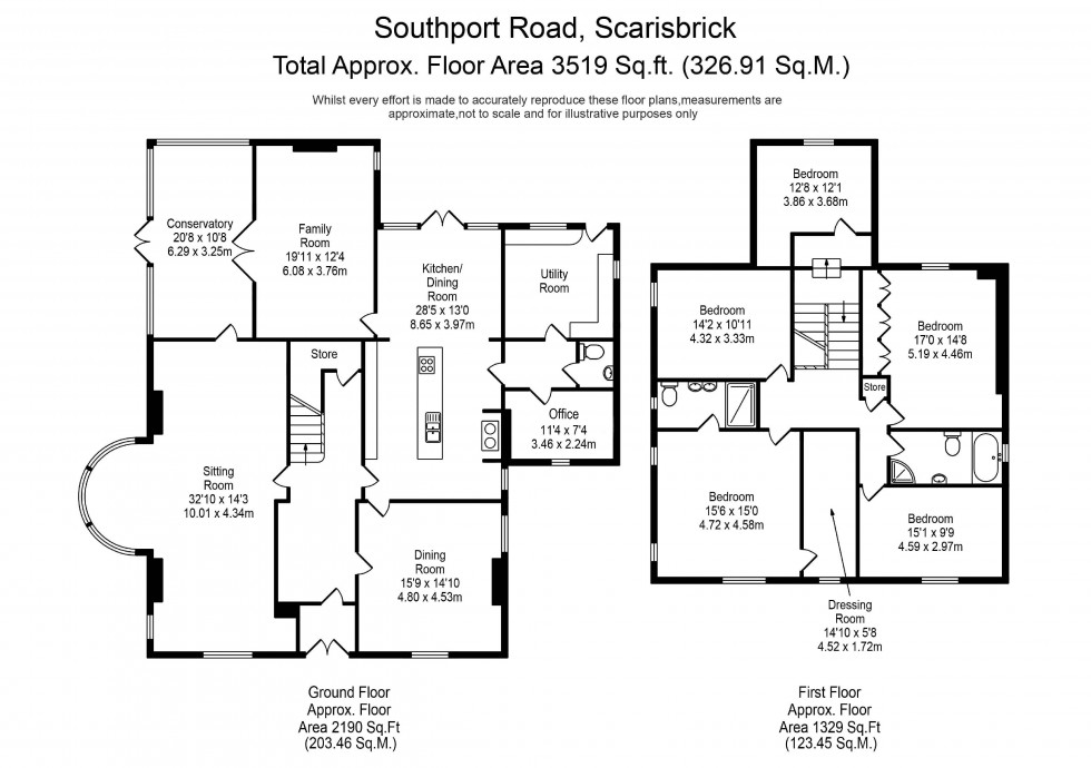 Floorplan for Southport Road, Scarisbrick