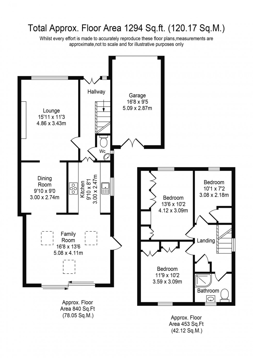 Floorplan for Burnside, Parbold