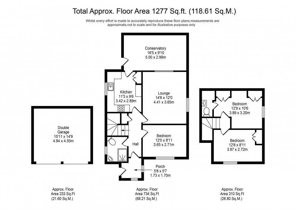 Floorplan for Junction Lane, Burscough