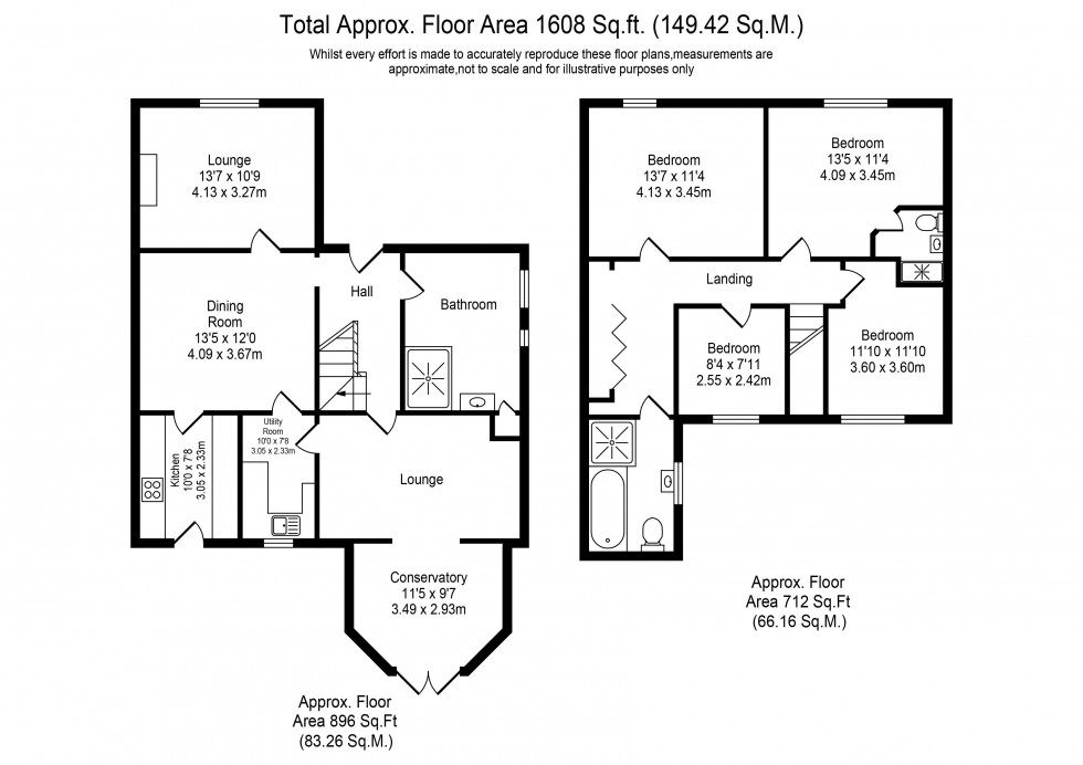 Floorplan for Liverpool Road South, Burscough