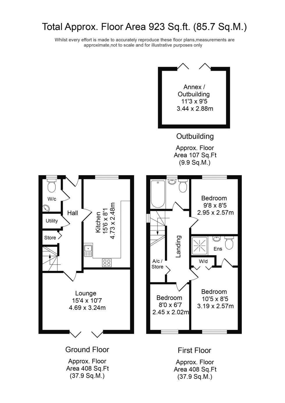 Floorplan for Greetby Walk, Ormskirk