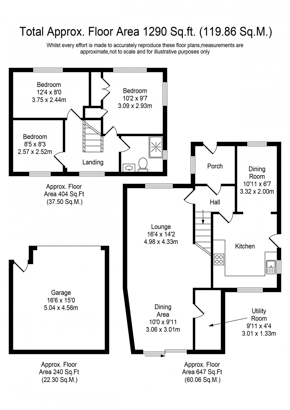 Floorplan for Pine Close, Newburgh