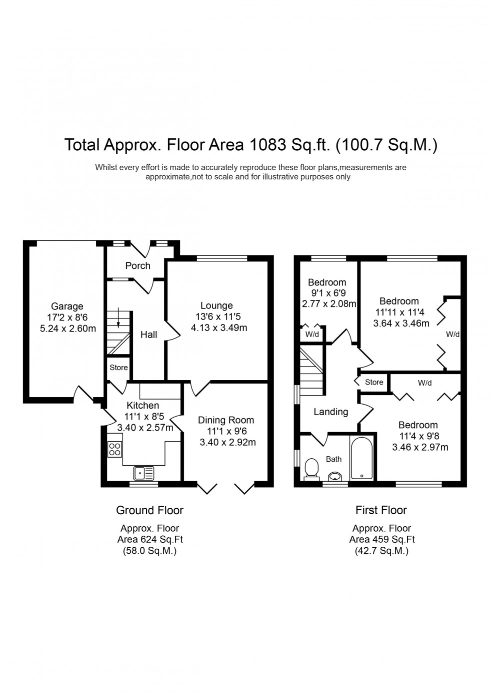 Floorplan for Kestrel Park, Skelmersdale