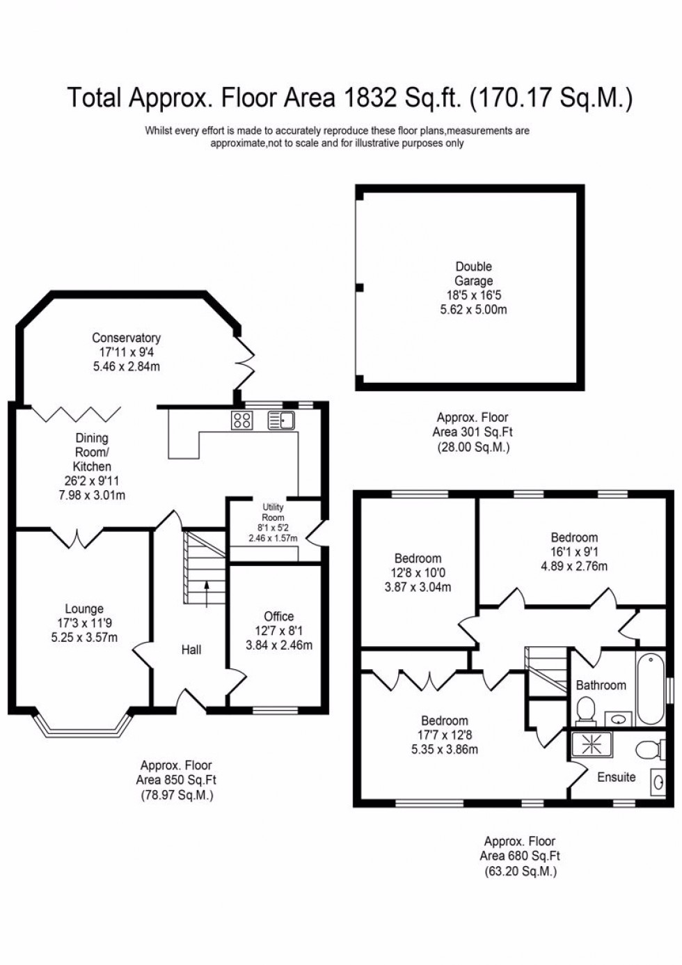 Floorplan for Tarnbeck Drive, Mawdesley