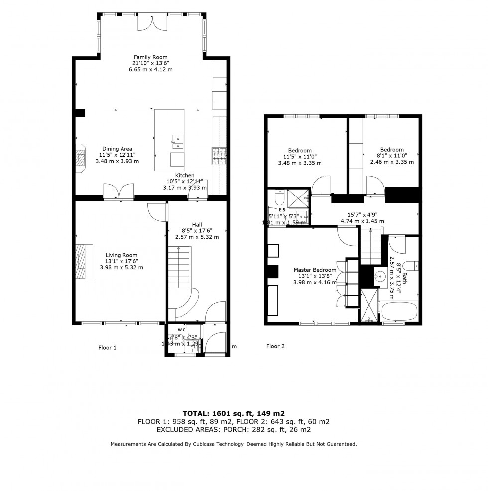 Floorplan for Weavers Brow, Chorley