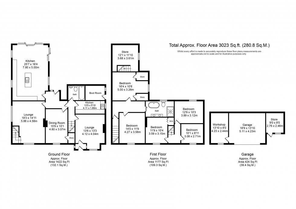 Floorplan for Dicconsons Lane, Halsall