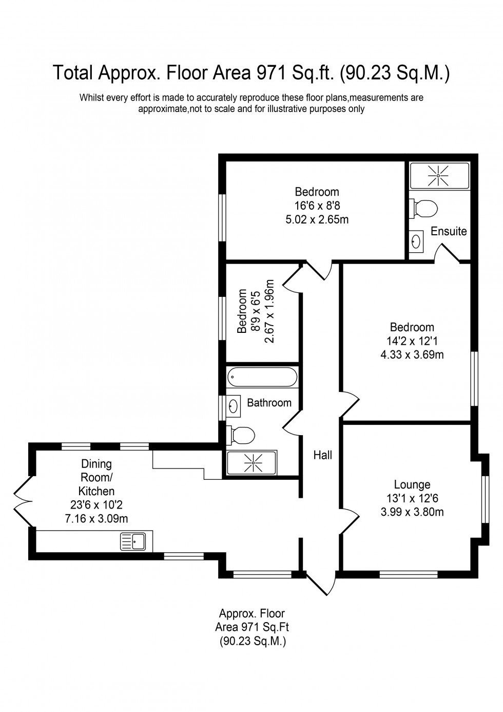 Floorplan for The Gravel, Mere Brow