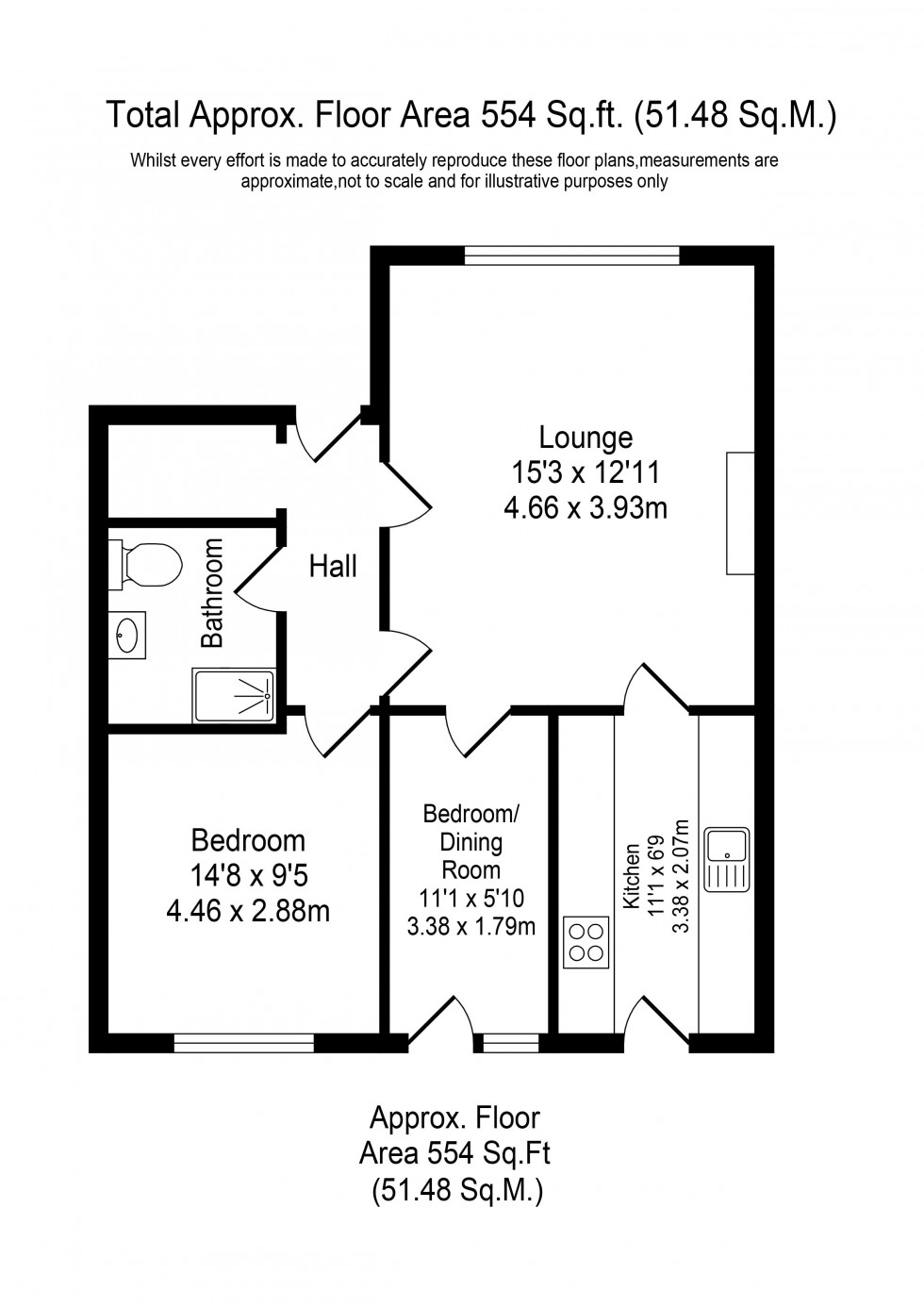 Floorplan for Millers Court, Ormskirk