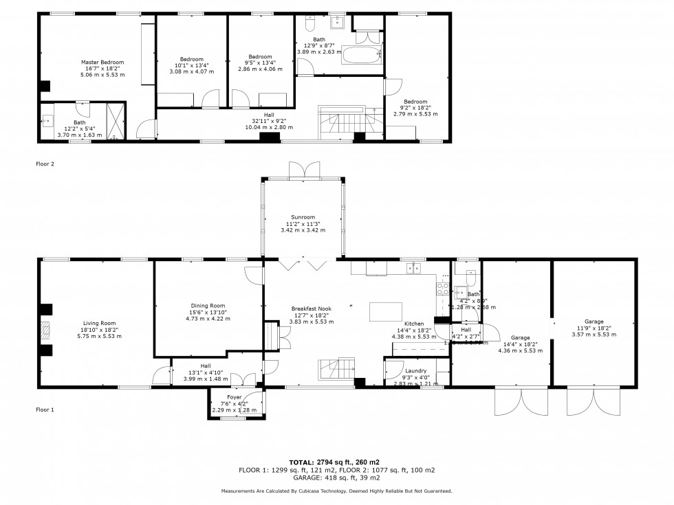 Floorplan for Halsall Lane, Halsall