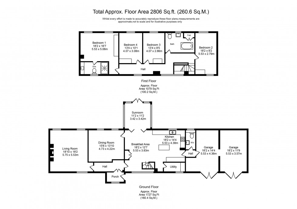 Floorplan for Halsall Lane, Halsall