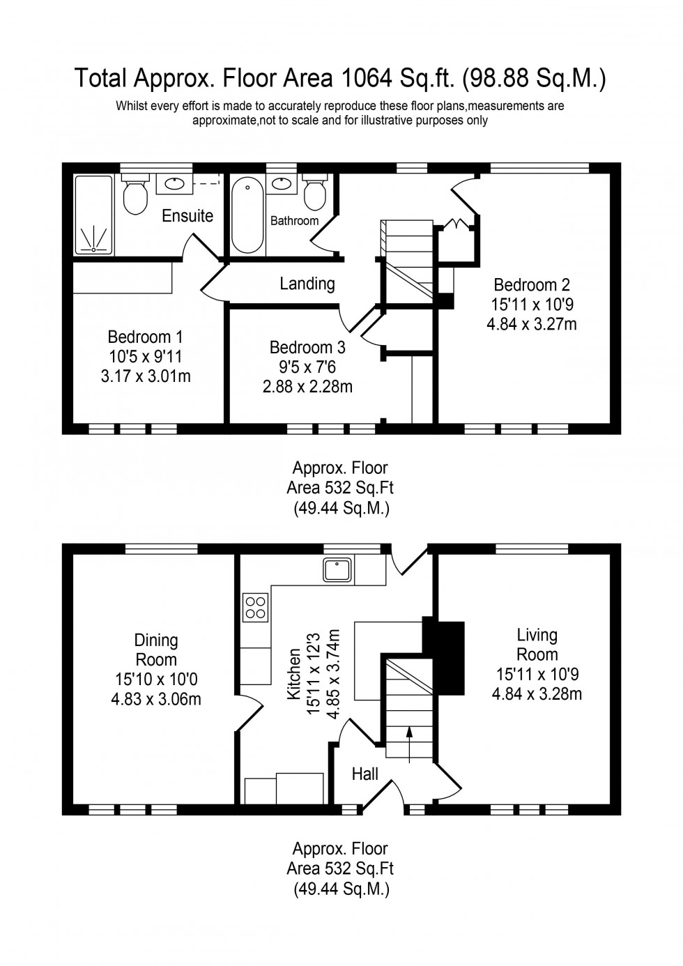 Floorplan for Cotton Drive, Ormskirk