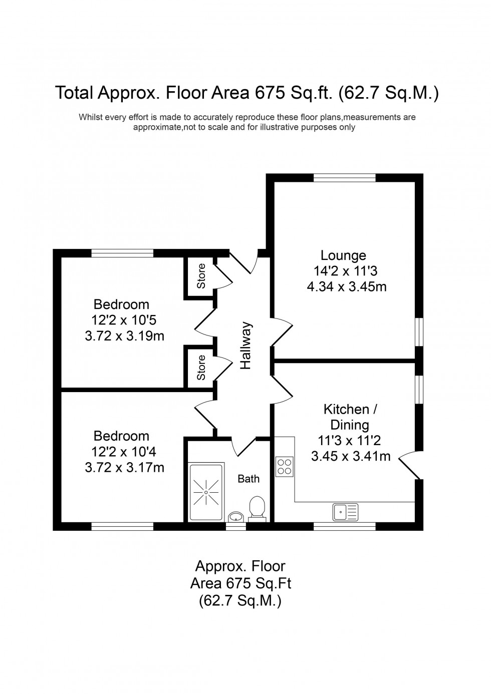 Floorplan for Beaumont Crescent, Aughton