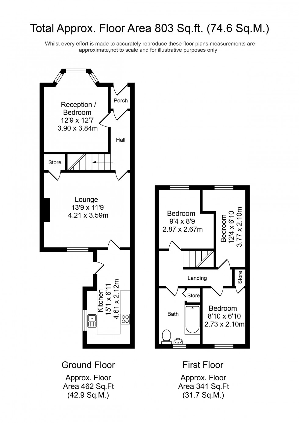 Floorplan for Mill Street, Ormskirk