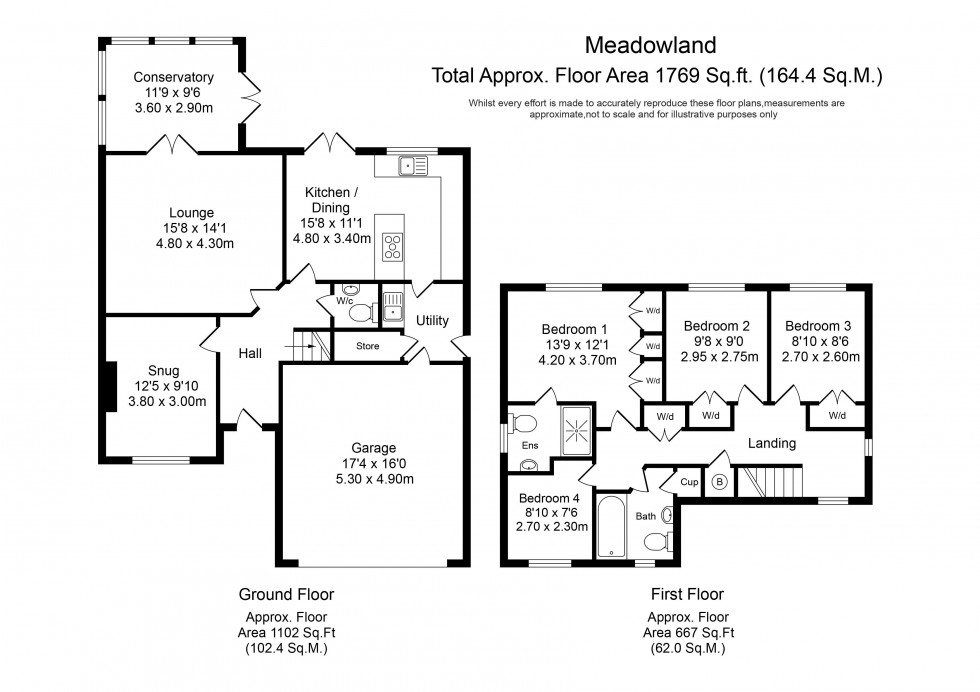 Floorplan for Meadowland Close, Leyland