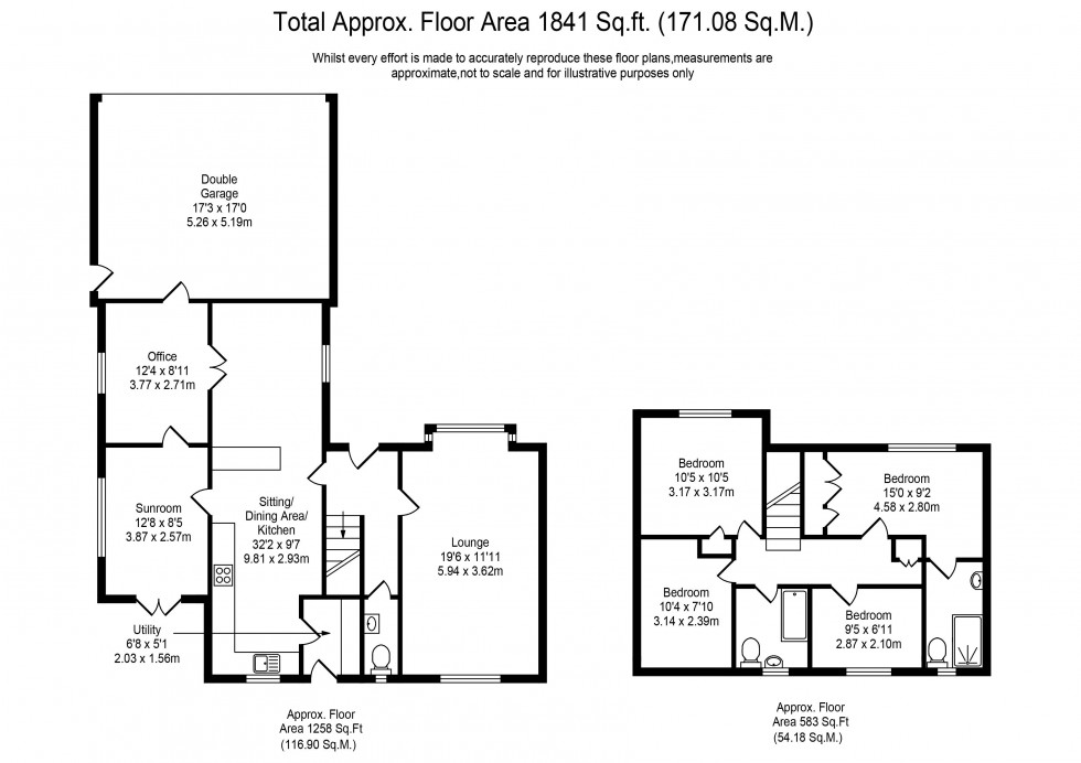 Floorplan for Wilderswood Close, Whittle-Le-Woods