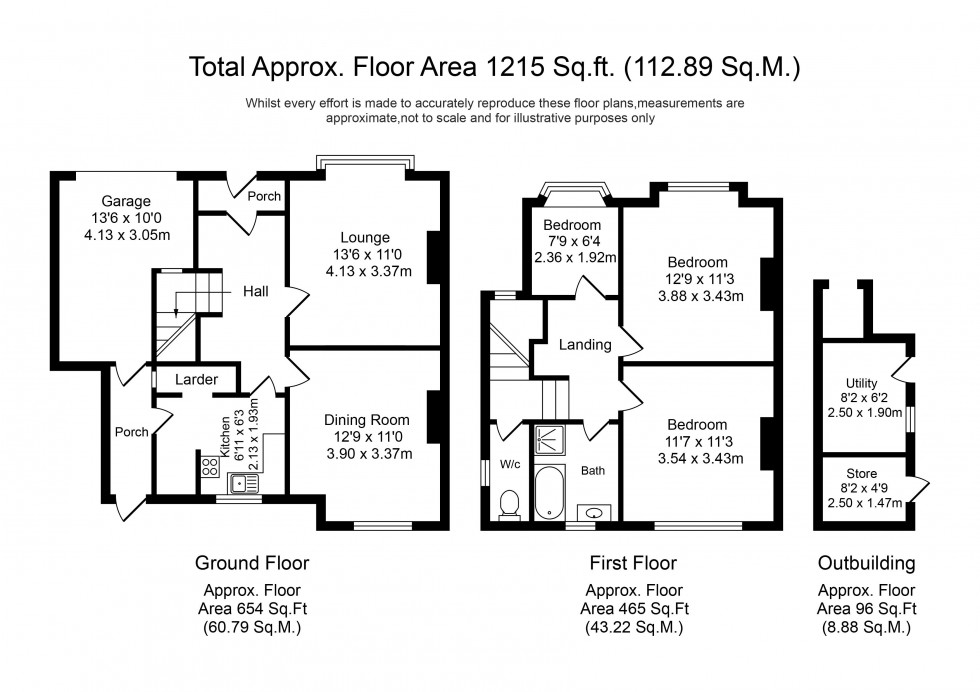 Floorplan for Liverpool Road South, Burscough