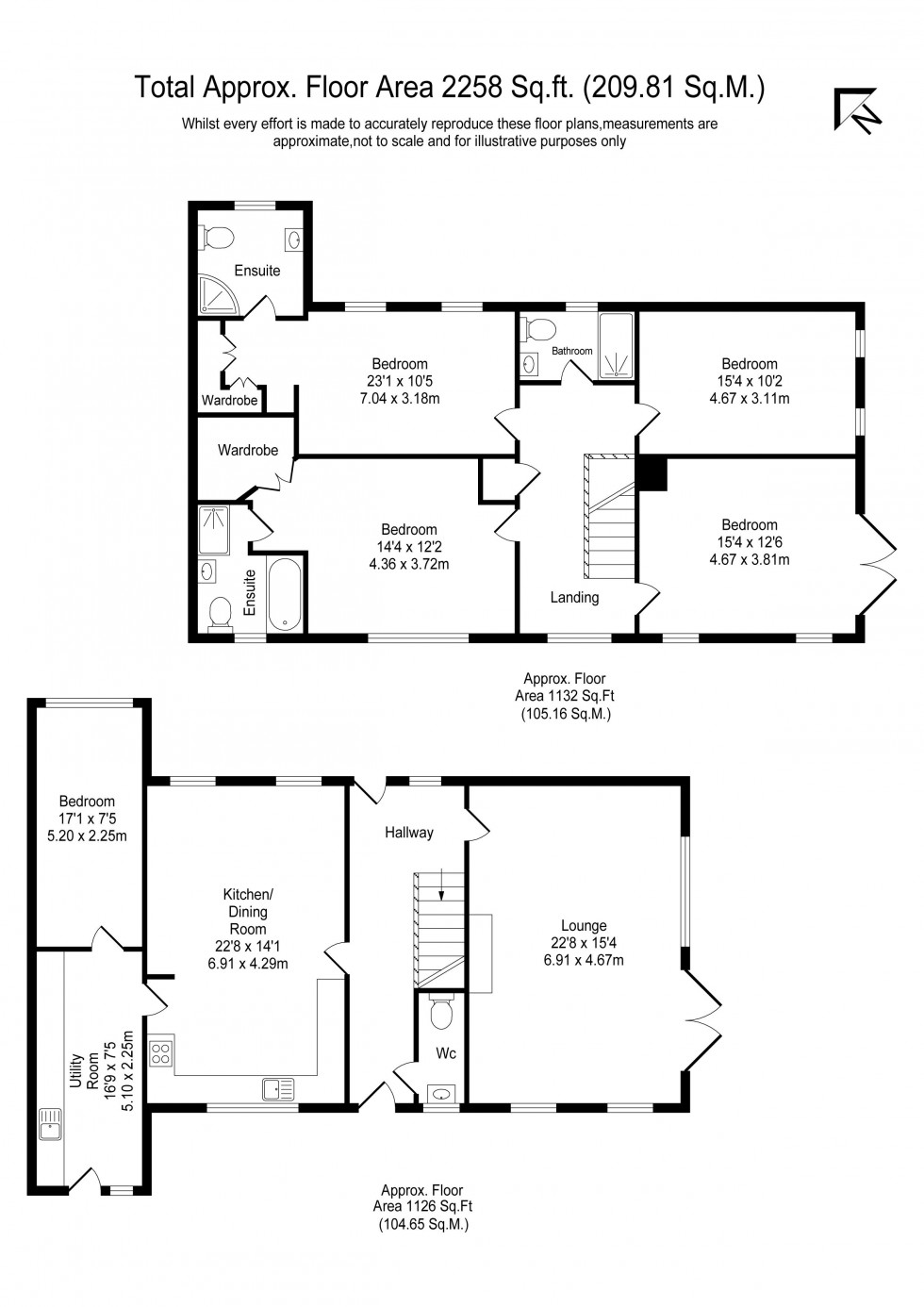 Floorplan for The Hollies, Aughton