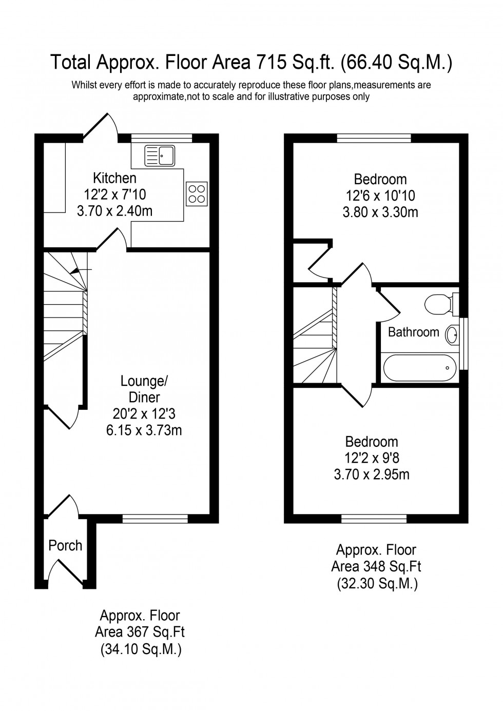 Floorplan for Fairfield Drive, Ormskirk