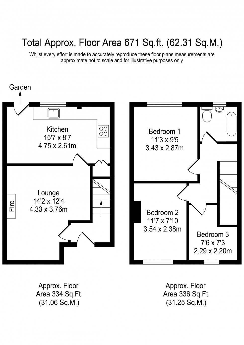 Floorplan for Blaguegate Lane, Lathom