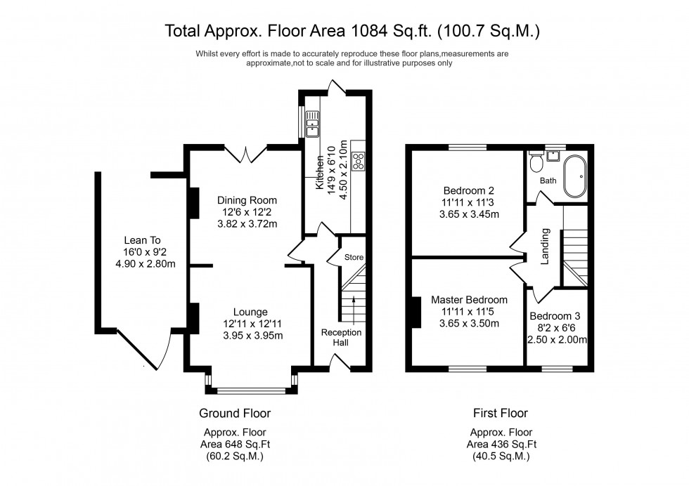 Floorplan for Rylands Road, Chorley